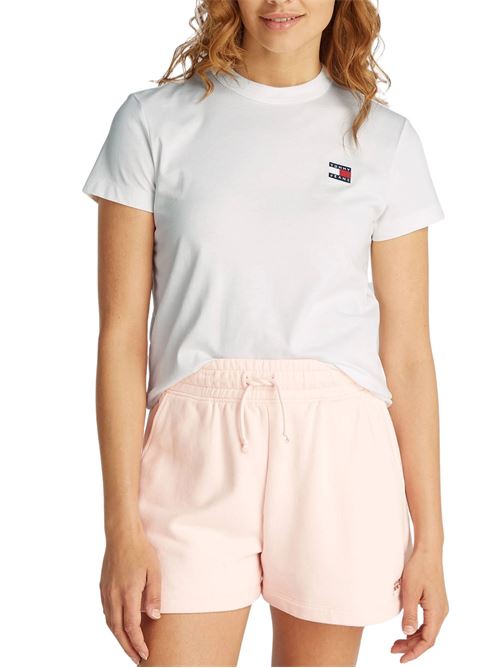 T-shirt bianca in cotone Tommy Jeans | DW0DW20153YBL